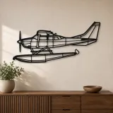 Silhouette d'avion en métal 206 Turbo Stationair, Décoration murale en métal, Décor aéronautique, Décorateur aviateur