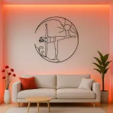 Half Moon Balance Metal Wall Art | Yoga and Meditation Wall Decor