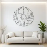 Sun Salutation Flow Metal Wall Art | Yoga and Meditation Wall Decor