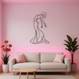 Arched Back Flow Metal Wall Art | Feminine Figure Wall Decor