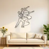 Décoration murale en métal Levée de Danse Swing | Décor mural Danse en Couple