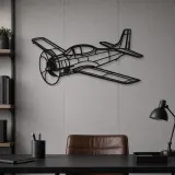 Insegna in metallo silhouette aereo T-28 Trojan Angle, Silhouette aereo in metallo, Decorazione parete aviazione, Decorazione per aviatori