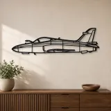 Silhouette d'avion Hawk 200 en métal, Décoration murale aéronautique