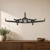 Silhouette en métal d'avion 421C Front, décoration murale en métal, décoration aéronautique, cadeau pour pilote