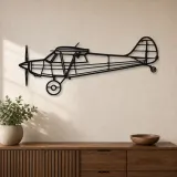 Silhouette d'avion Husky A-1C en métal, Décoration murale aéronautique