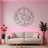 Sun Salutation Flow Metal Wall Art | Yoga and Meditation Wall Decor