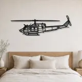 Silhouette d'avion Bell 212 Sentry en métal, Décoration murale en métal, Décor aéronautique, Cadeau pour aviateur