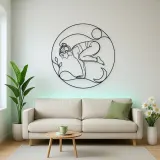 Crow Pose Balance Metal Wall Art | Yoga and Meditation Wall Decor