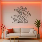 Quickstep Motion Metal Wall Art | Couple Dance Wall Decor