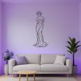 Classical Venus Line Metal Wall Art | Classical Figure Wall Decor