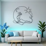 Cobra Pose Rise Metal Wall Art | Yoga and Meditation Wall Decor