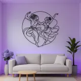 African Dance Rhythm Metal Wall Art | Dance Silhouette Wall Decor