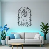 Romantic Arch Couple Metal Wall Art | Romantic Couple Decor