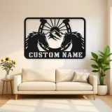 Personalized Horse Pair Metal Wall Art with Horseshoe
