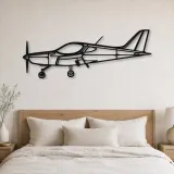 Silhouette d'avion Bristell en métal, Décoration murale en métal, Décor aéronautique, Décor d'aviation