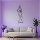 Timeless Couture Model Metal Wall Art | Fashion Figure Wall Decor