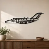 Silhouette de l'avion Citation Mustang en métal, Silhouette d'avion en métal, Décoration murale aviation, Décoration aviateur