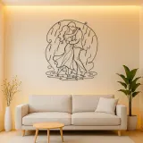 Rain Dance Couple Metal Wall Art | Romantic Couple Decor