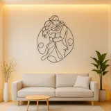 Intertwined Arms Pair Metal Wall Art | Romantic Couple Decor