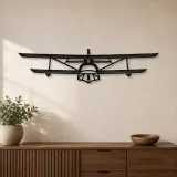 Silhouette d'avion Super Petrel LS Front en métal, Décoration murale en métal, Décor aéronautique, Décor d'aviation