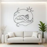 Seated Forward Fold Metal Wall Art | Yoga and Meditation Wall Decor