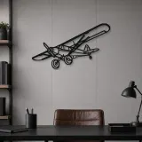 Silhouette d'avion Super Cub en métal, Décoration murale en métal, Décor aéronautique, Décor d'aviation