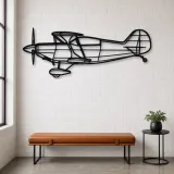 Silhouette en métal d'avion Pitts S-2B, Décoration murale en métal, Décor aéronautique, Cadeau pour aviateur