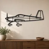 Silhouette en métal d'avion RV-7, décoration murale en métal, décoration aéronautique, décoration d'aviation