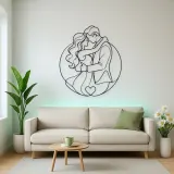 Promise Ring Couple Metal Wall Art | Romantic Couple Decor