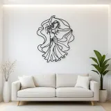 Belly Dance Silhouette Metal Wall Art | Dance Silhouette Wall Decor