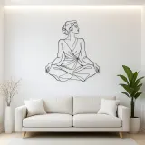 Seated Lotus Fashion Metal Wall Art | Fashion Figure Wall Decor
