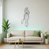 Runway Power Pose Metal Wall Art | Fashion Figure Wall Decor