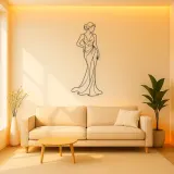 Classic Statue Fashion Metal Wall Art | Classical Figure Wall Decor