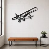 Silhouette d'avion Super Cub en métal, Décoration murale en métal, Décor aéronautique, Décor d'aviation