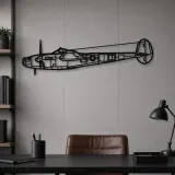 Silhouette d'avion en métal P-38L Lightning 1945, décoration murale aéronautique