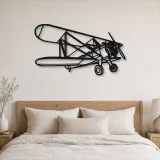 Silhouette d'avion en métal Model 75, décoration murale aéronautique