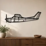 Silhouette de l'avion R182 en métal, décoration murale en métal, décoration aéronautique, décoration d'aviateur
