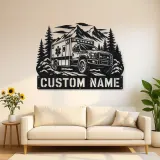 Personalized Mountain Rescue Ambulance Metal Wall Art