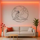 Pigeon Pose Release Metal Wall Art | Yoga and Meditation Wall Decor