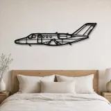 Silhouette de l'avion Citation M2 en métal, Silhouette d'avion en métal, Décoration murale aviation, Décoration aviateur