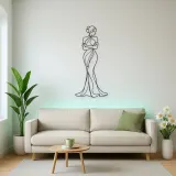 Arms Crossed Muse Metal Wall Art | Feminine Figure Wall Decor