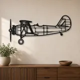 Silhouette d'avion en métal N3N-3, décoration murale aéronautique