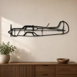Silhouette en métal du Yak-18T, Décoration murale en métal, Décor aéronautique, Décorateur aviateur