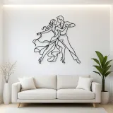 Rumba Body Line Metal Wall Art | Couple Dance Wall Decor