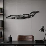 Silhouette de l'avion Citation X en métal, Silhouette d'avion en métal, Décoration murale aviation, Décoration aviateur