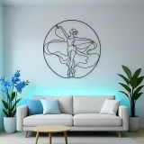 Ballet Fifth Position Metal Wall Art | Dance Silhouette Wall Decor