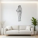 Confident Hand on Hip Metal Wall Art | Romantic Couple Decor