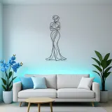 Arms Crossed Muse Metal Wall Art | Feminine Figure Wall Decor