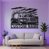 Personalized Sunrise Ambulance Highway Metal Wall Art