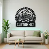 Personalized 4x4 Rock Crawler Metal Wall Art